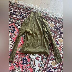 Frank & Oak Olive Long Sleeve Tee - excellent condition